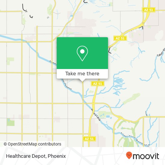 Healthcare Depot map