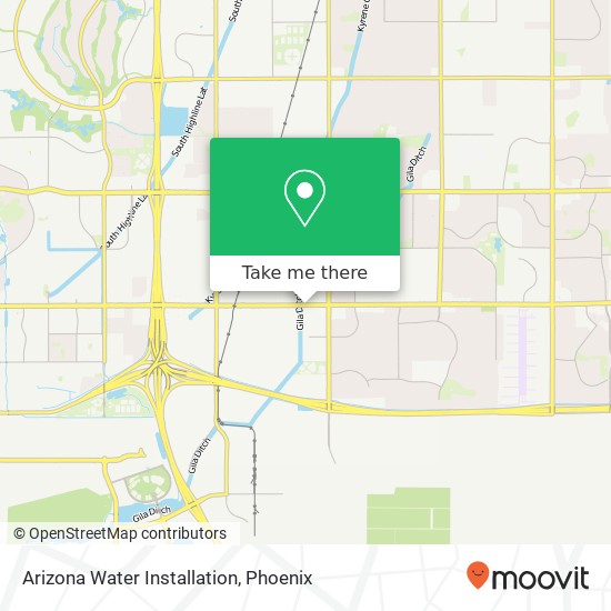 Mapa de Arizona Water Installation