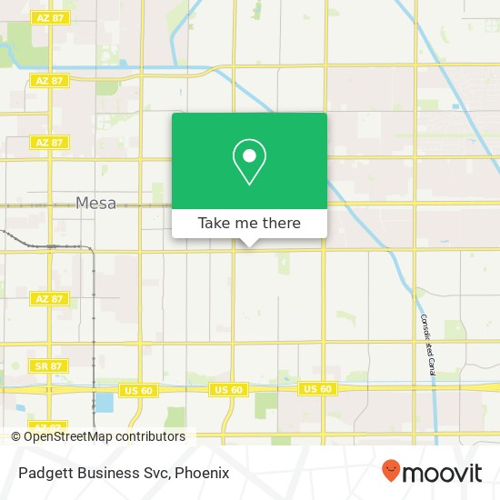 Padgett Business Svc map