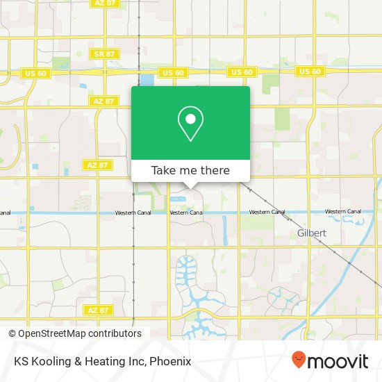 KS Kooling & Heating Inc map