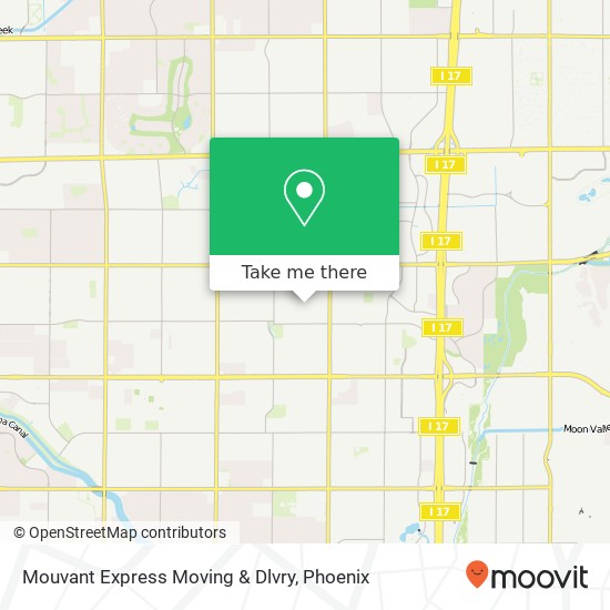 Mapa de Mouvant Express Moving & Dlvry