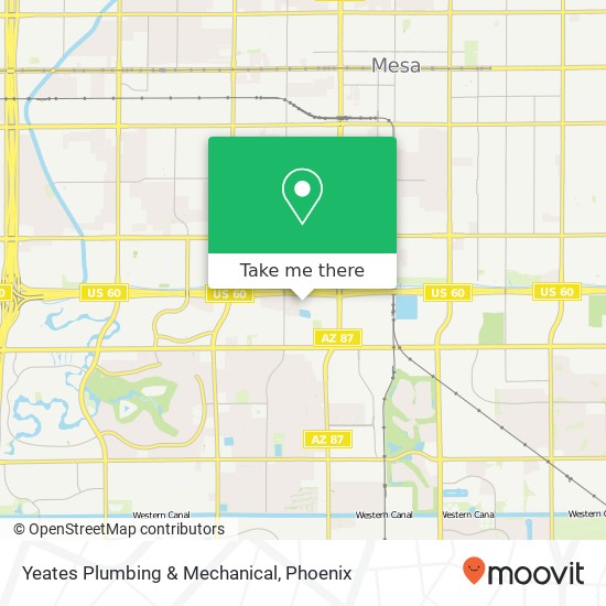 Yeates Plumbing & Mechanical map