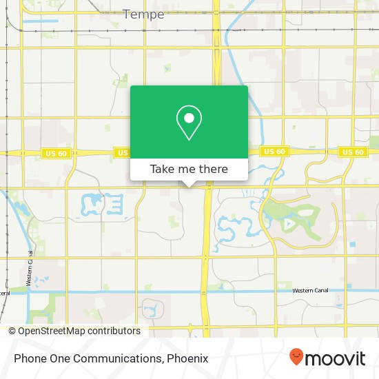 Phone One Communications map