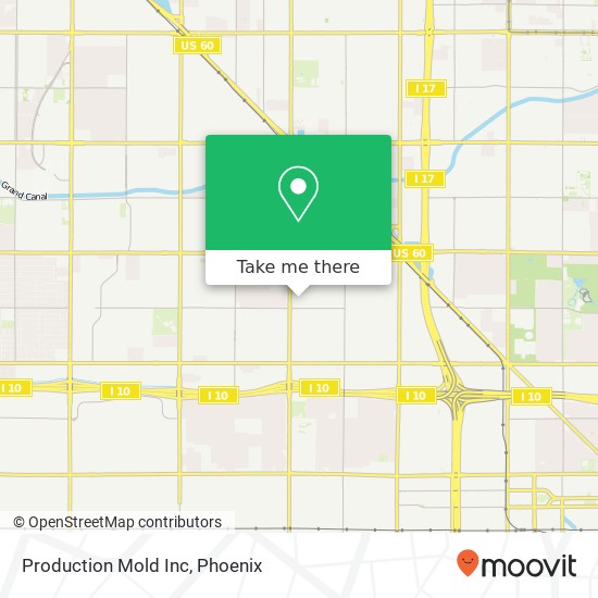 Mapa de Production Mold Inc