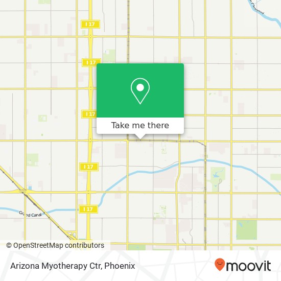 Mapa de Arizona Myotherapy Ctr