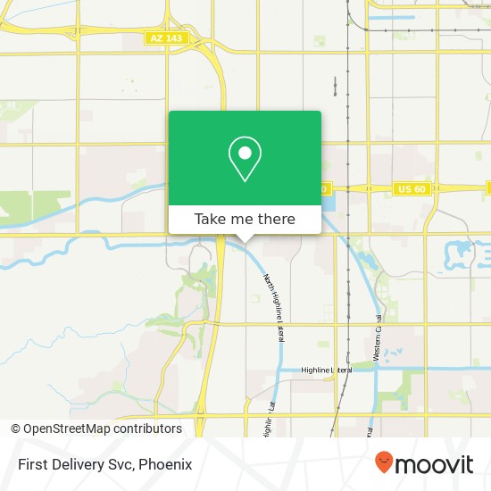 First Delivery Svc map