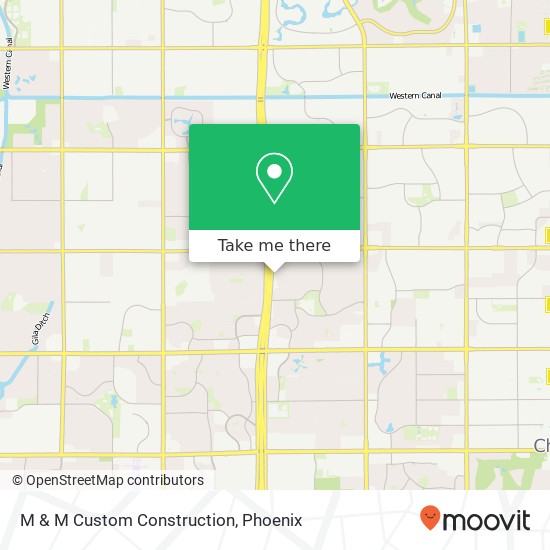 M & M Custom Construction map