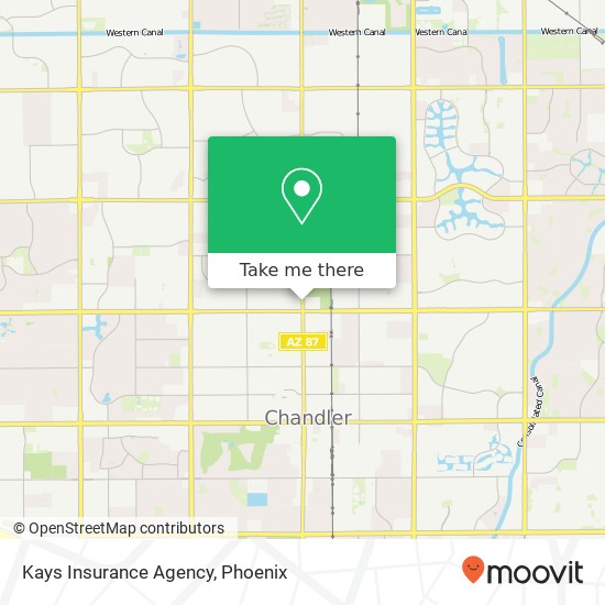 Mapa de Kays Insurance Agency