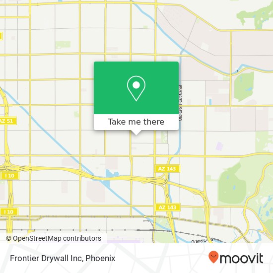 Frontier Drywall Inc map