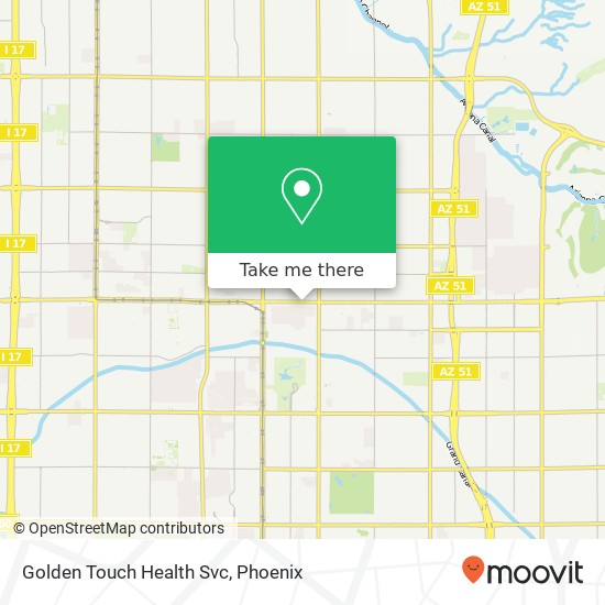 Golden Touch Health Svc map