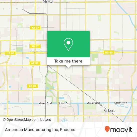 Mapa de American Manufacturing Inc