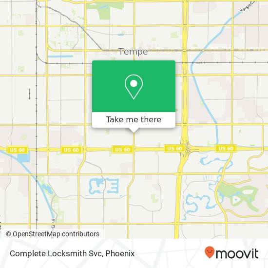 Complete Locksmith Svc map