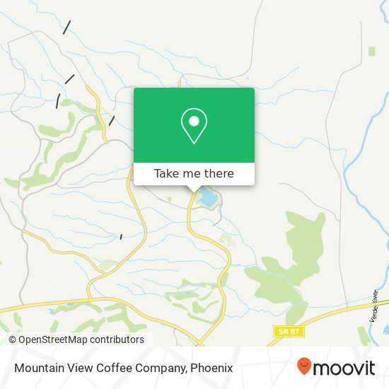 Mountain View Coffee Company map