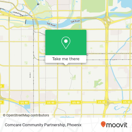Comcare Community Partnership map