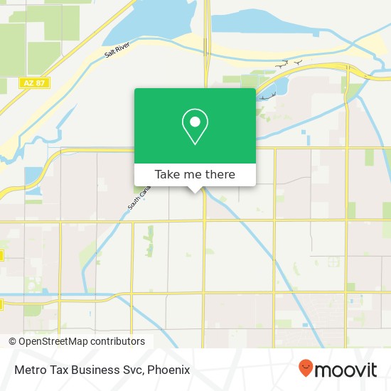 Metro Tax Business Svc map