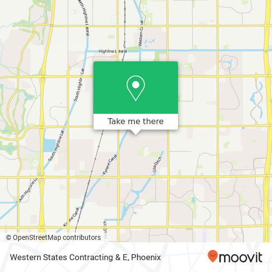 Western States Contracting & E map