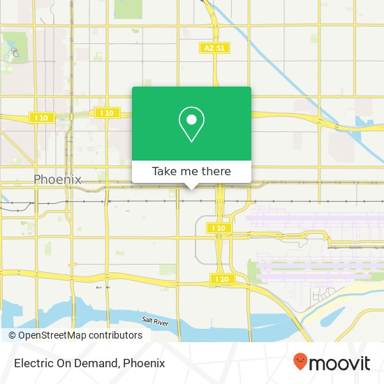 Electric On Demand map