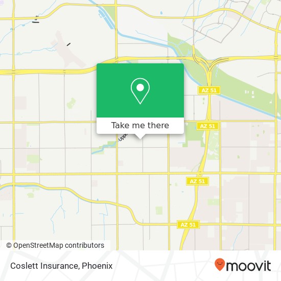 Coslett Insurance map