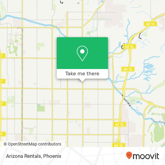 Arizona Rentals map