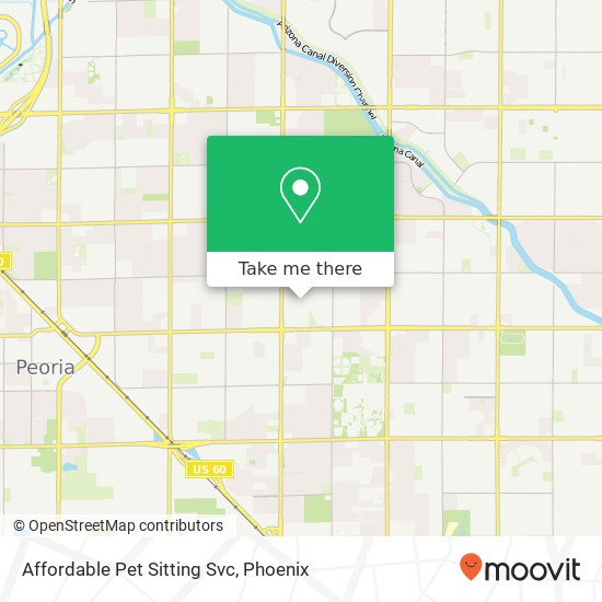 Affordable Pet Sitting Svc map