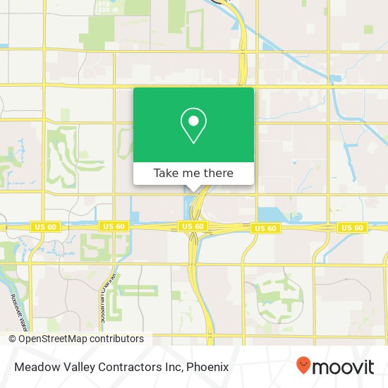 Meadow Valley Contractors Inc map