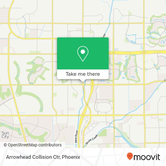 Arrowhead Collision Ctr map