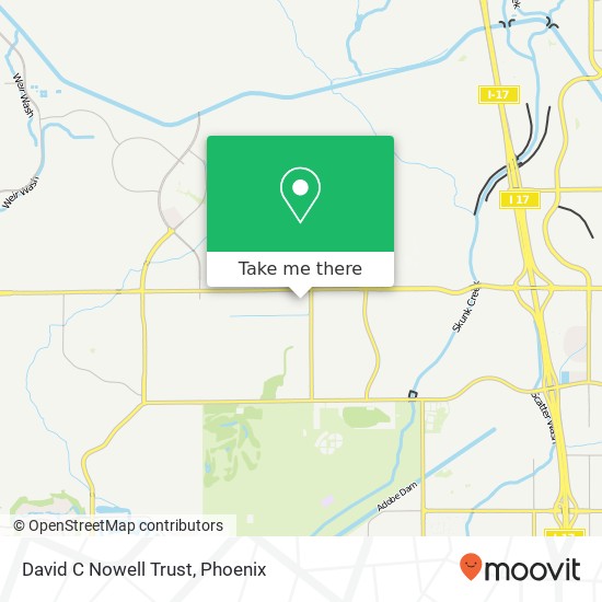 Mapa de David C Nowell Trust