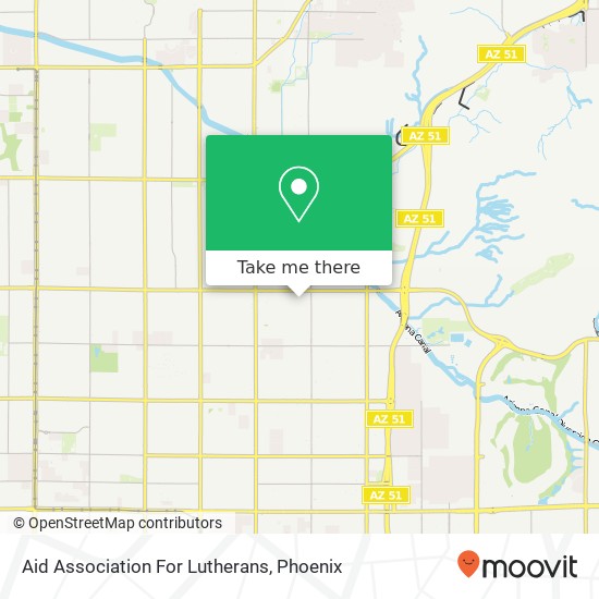 Aid Association For Lutherans map