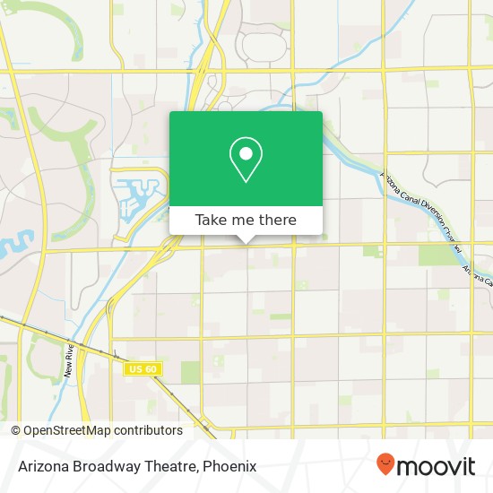 Arizona Broadway Theatre map