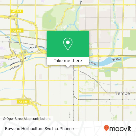 Bowen's Horticulture Svc Inc map