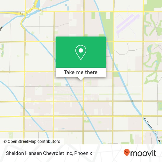 Sheldon Hansen Chevrolet Inc map