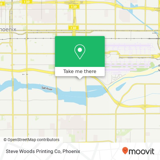 Mapa de Steve Woods Printing Co