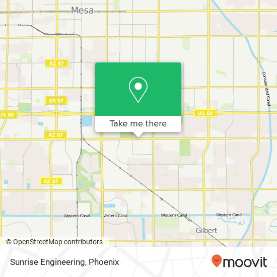 Sunrise Engineering map