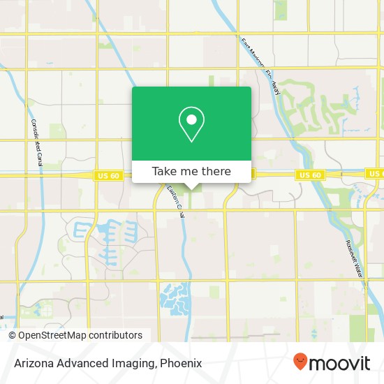 Arizona Advanced Imaging map