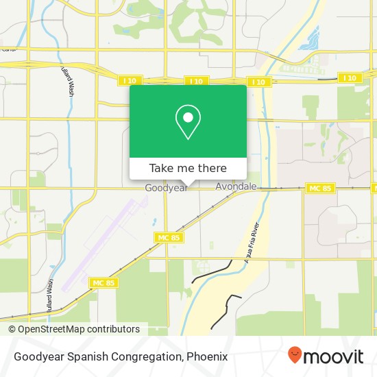 Goodyear Spanish Congregation map