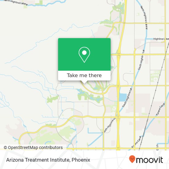 Mapa de Arizona Treatment Institute