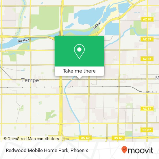 Redwood Mobile Home Park map