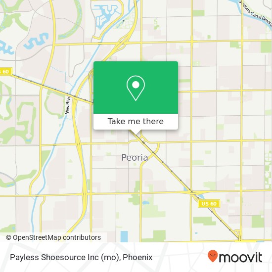 Mapa de Payless Shoesource Inc (mo)