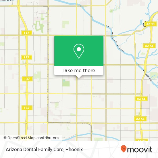 Arizona Dental Family Care map