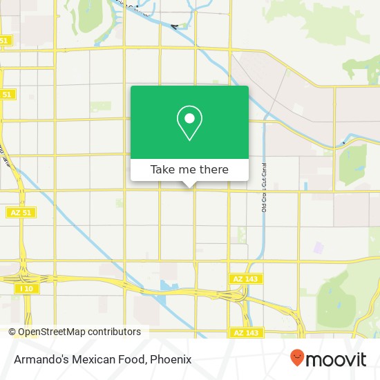 Armando's Mexican Food map