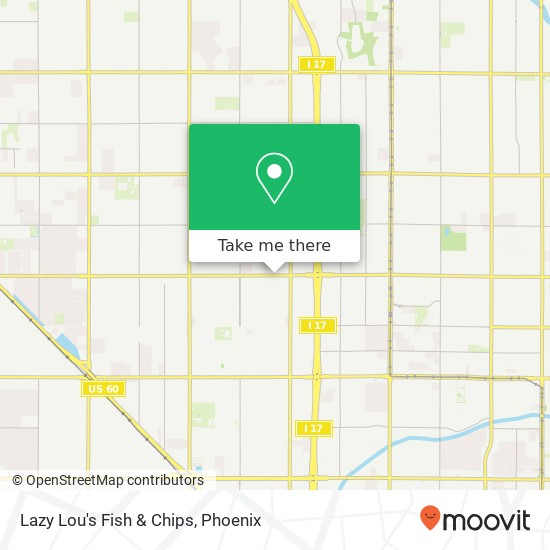 Mapa de Lazy Lou's Fish & Chips