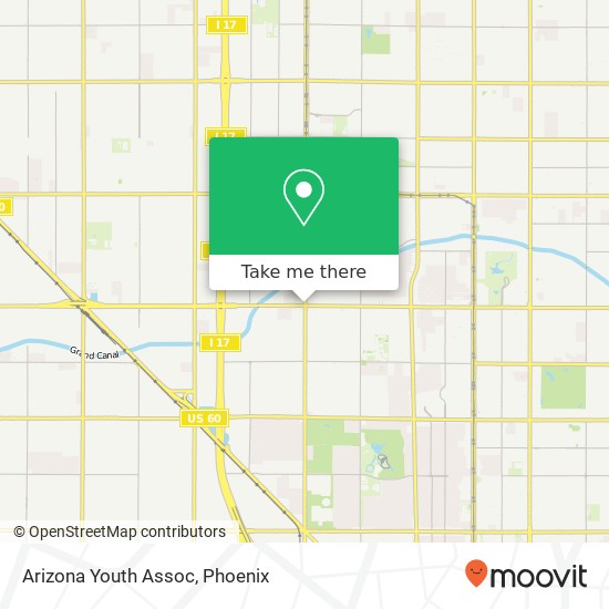 Mapa de Arizona Youth Assoc