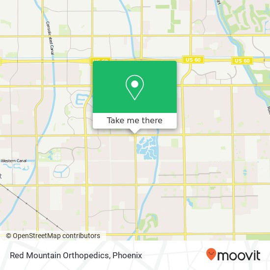 Red Mountain Orthopedics map