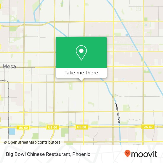 Big Bowl Chinese Restaurant map