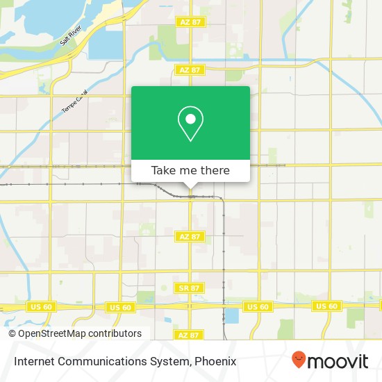 Internet Communications System map