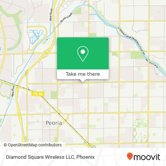 Mapa de Diamond Square Wireless LLC