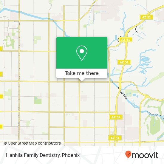 Hanhila Family Dentistry map