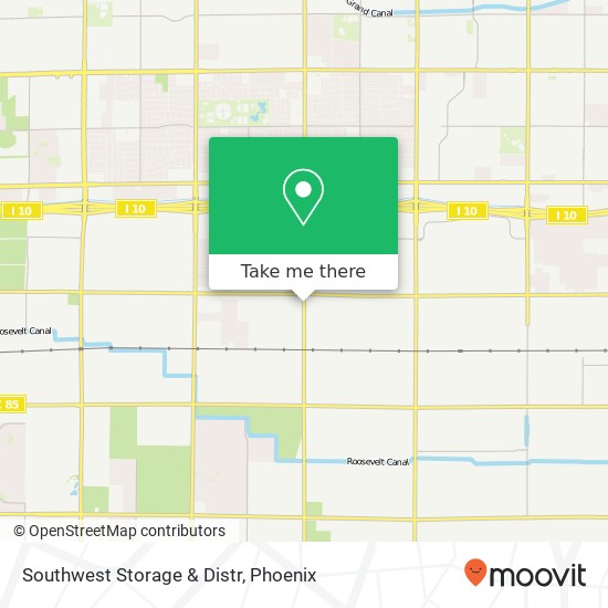 Southwest Storage & Distr map