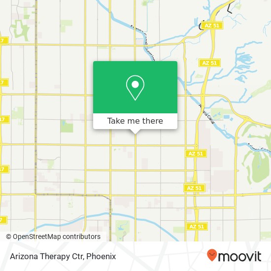 Arizona Therapy Ctr map