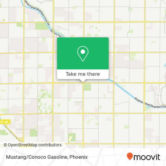 Mapa de Mustang/Conoco Gasoline